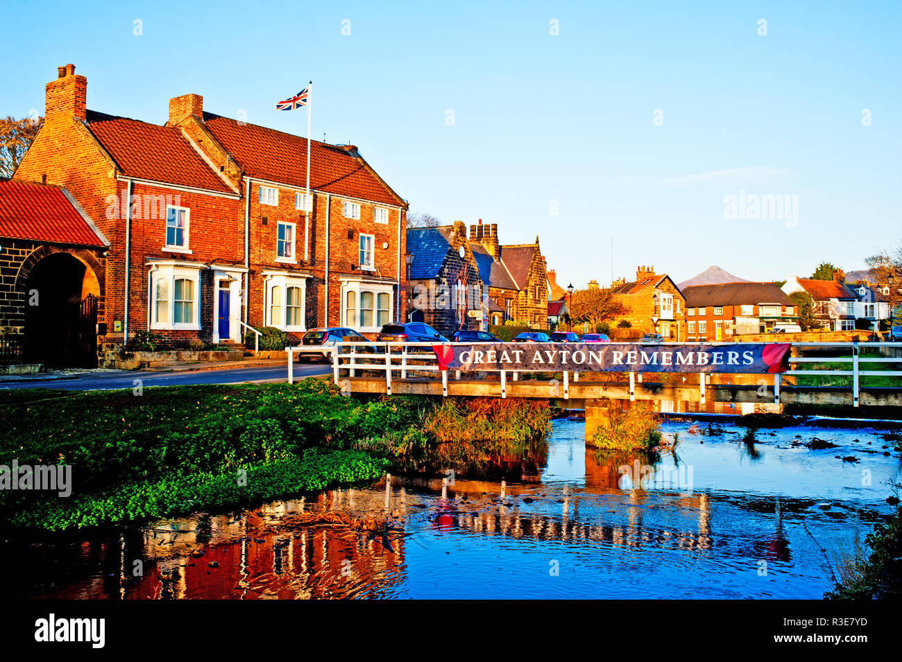 Grande Ayton ricorda, ricordo il giorno grande Ayton, North Yorkshire, Inghilterra Foto Stock