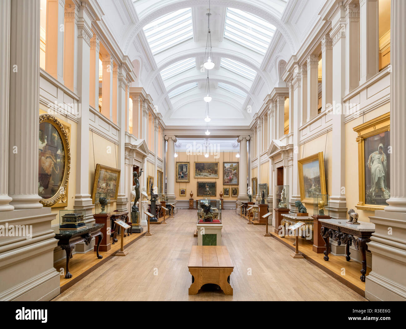 Interno del Lady Lever Art Gallery, Port Sunlight, Liverpool, Merseyside England, Regno Unito Foto Stock