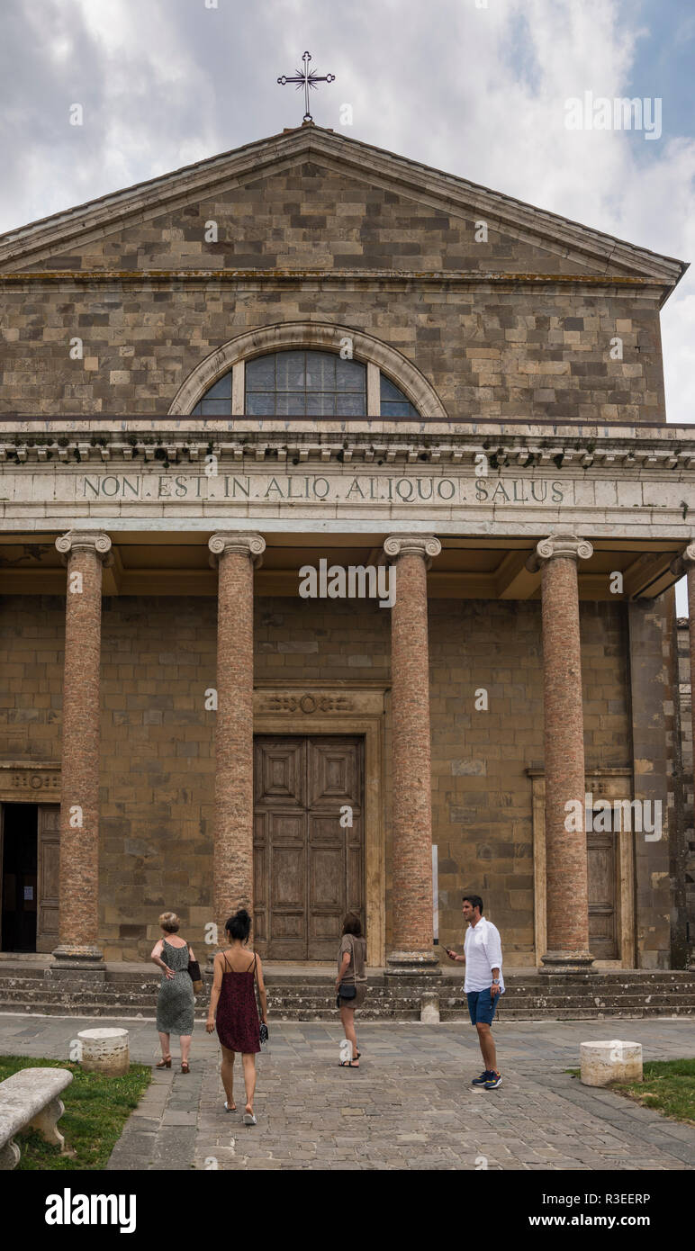 Concattedrale di San Salvatore, Montalcino, Toscana, Italia Foto Stock