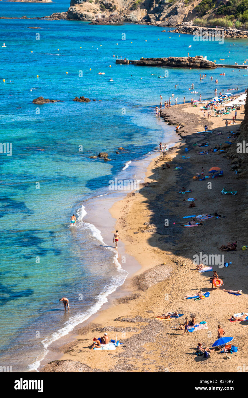 Figueral beach in Ibiza,Spagna Foto Stock