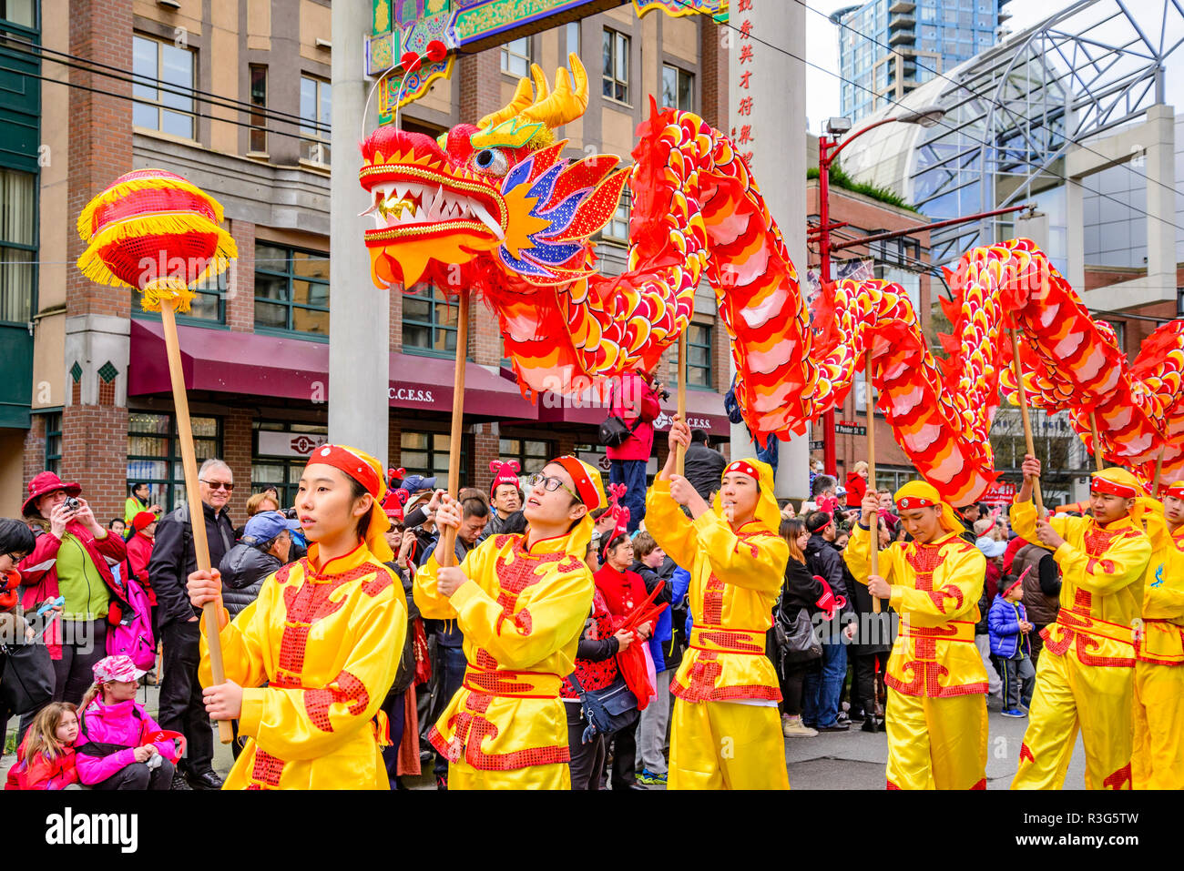2015 Anno Nuovo Cinese Parade, Vancouver, British Columbia, Canada Foto Stock