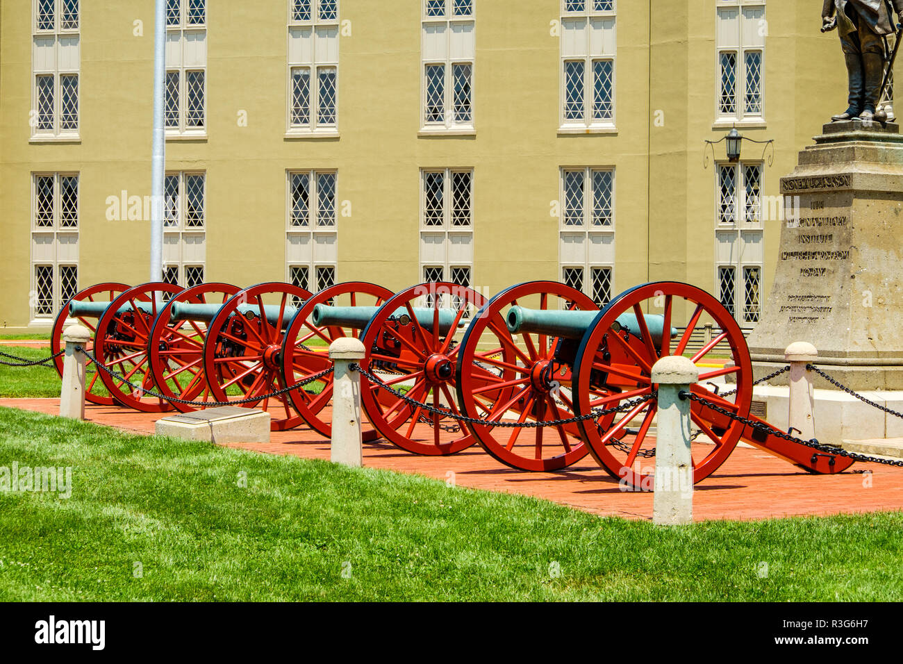 Batteria Cadet, parata a terra, Virginia Military Institute, Lexington, Virginia Foto Stock