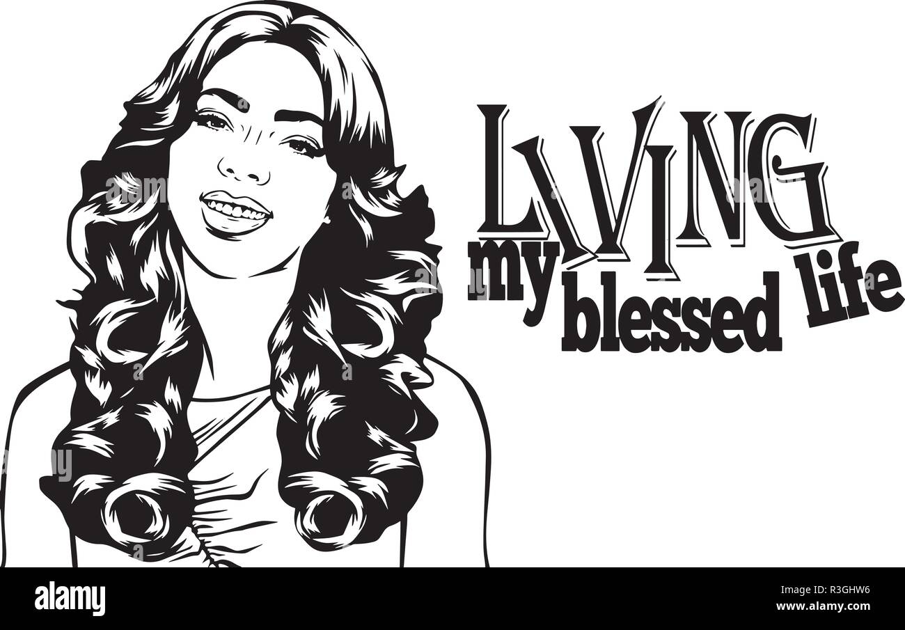 Pretty Woman cappello di Natale Vacanze Illustrazione Vettoriale