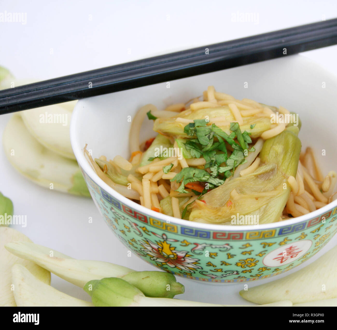 tagliatelle fritte Foto Stock