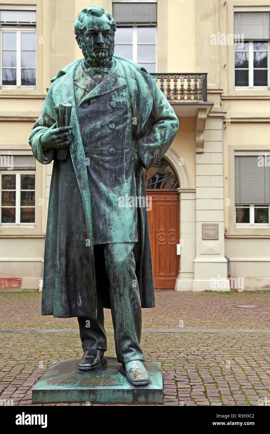 Bunsen monumento in Heidelberg Foto Stock