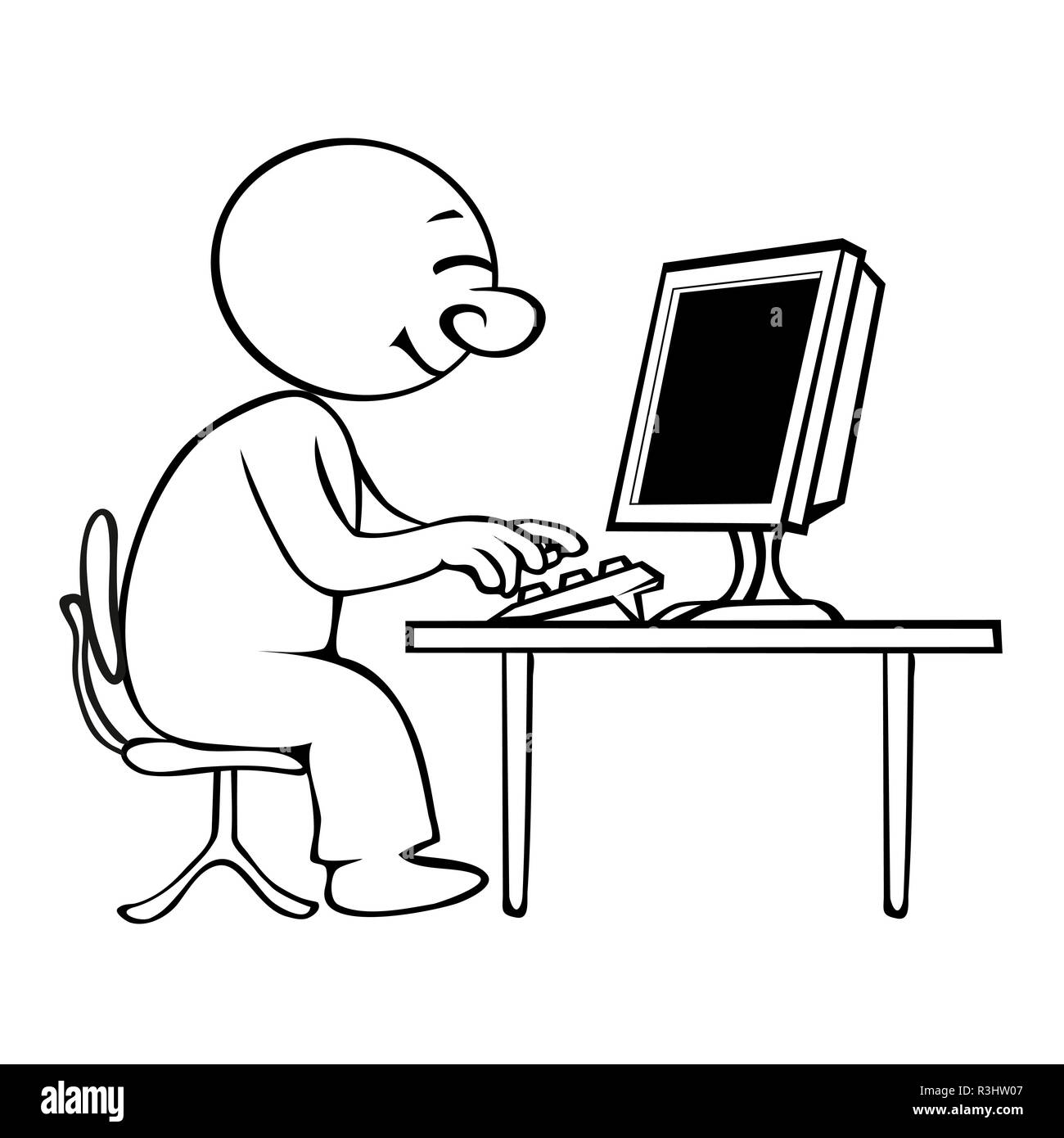 Heribert computer Foto Stock