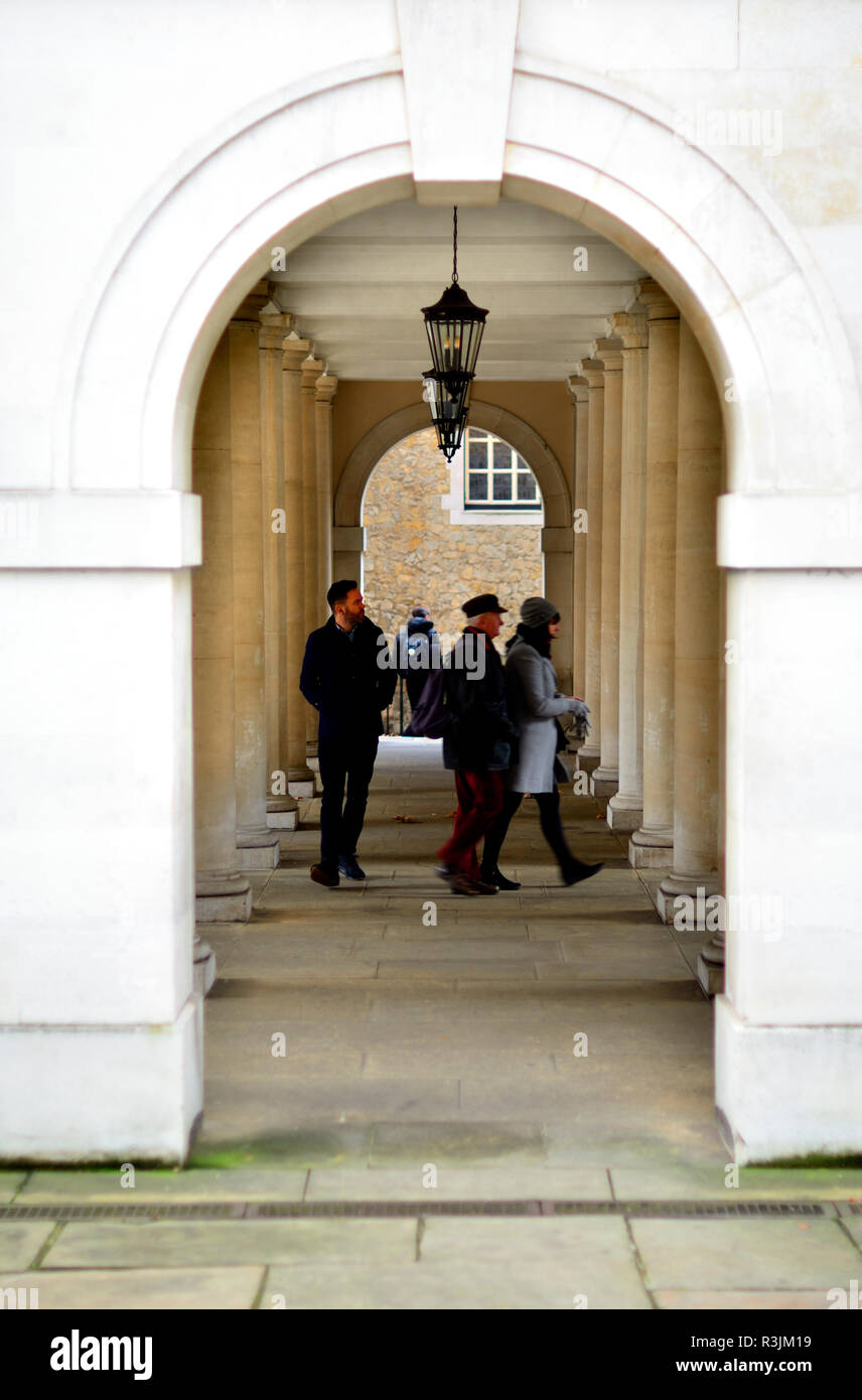 Corte di pompa, INNER TEMPLE DI LONDRA, INGHILTERRA, Regno Unito. Foto Stock