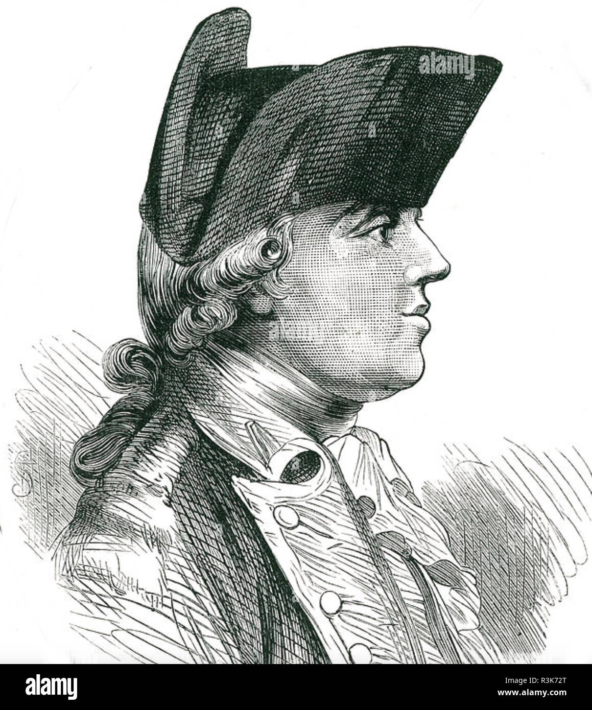 JOHN BURGOYNE (1722-1792) ufficiale dell'esercito britannico e uomo politico Foto Stock