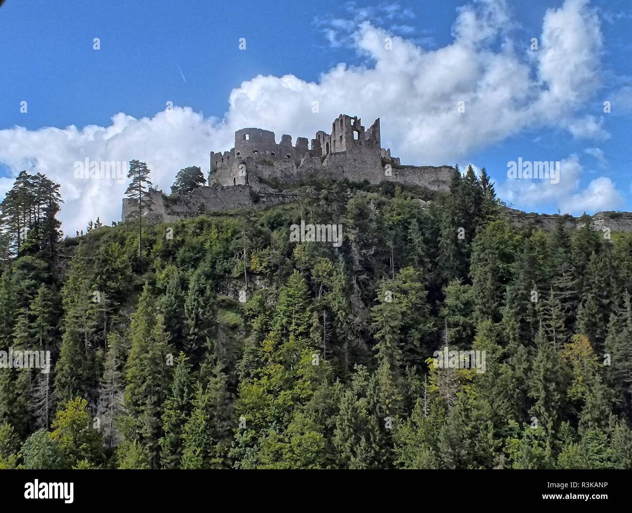 Blick auf die Ruinen Foto Stock