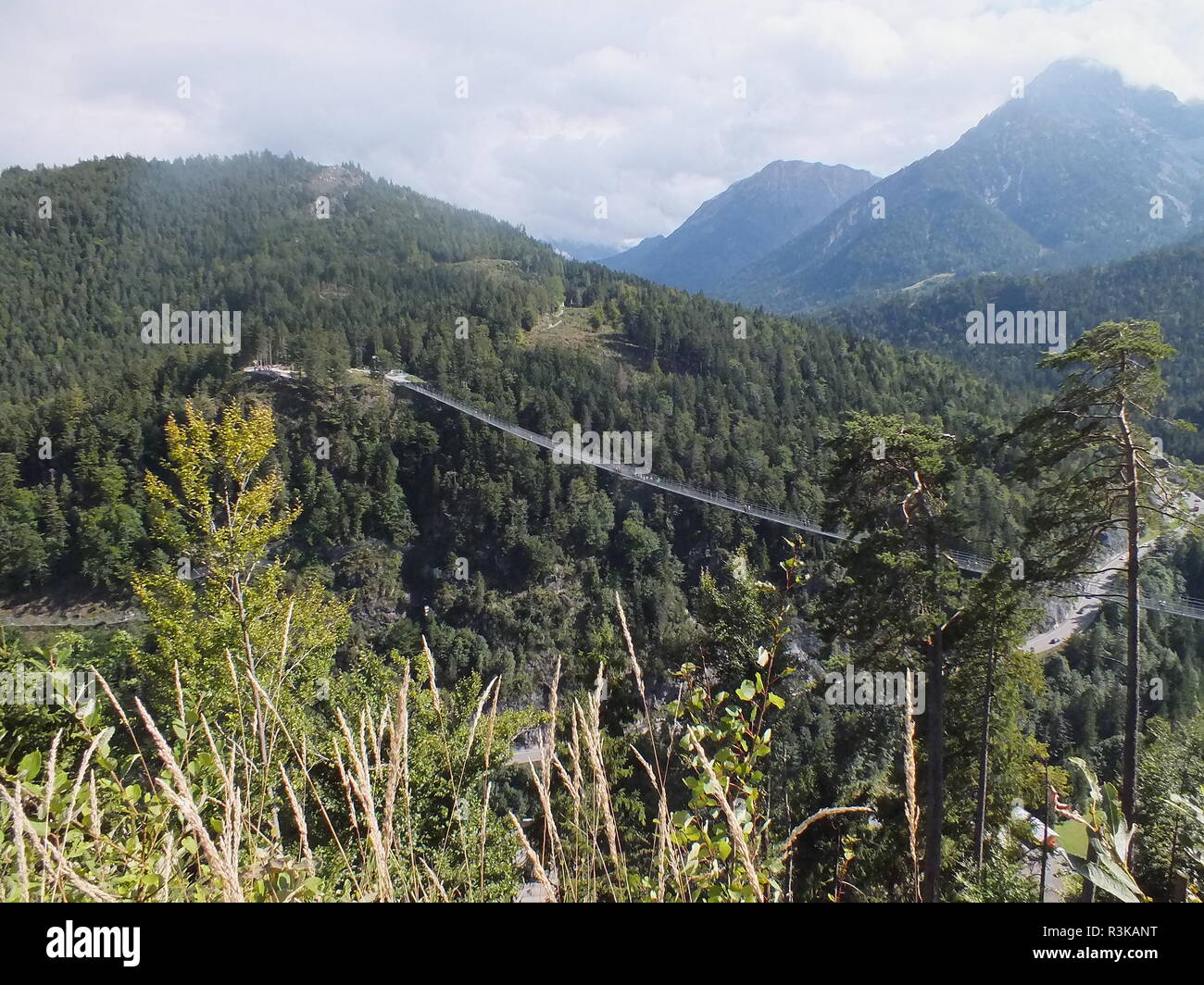 Hängebrücke Highline 179 Foto Stock