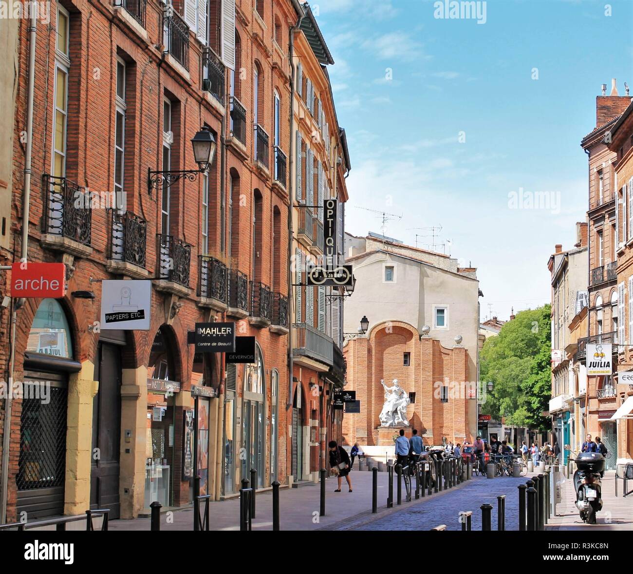 Tolosa centro storico, Haute Garonne, regione Occitanie, Francia Foto Stock