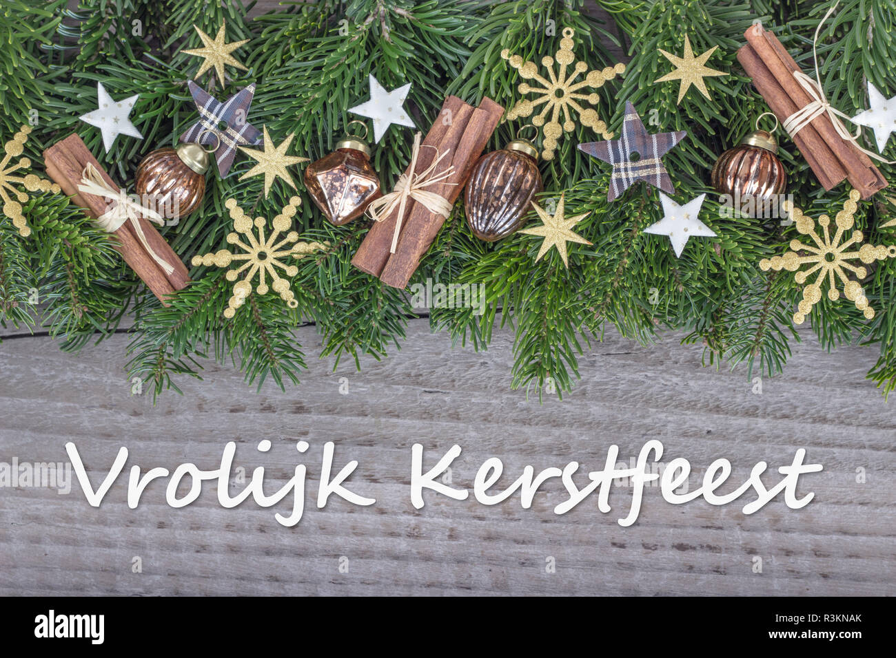 Auguri Di Buon Natale Olandese.Dutch Christmas Card Christmas Baubles Immagini E Fotos Stock Alamy