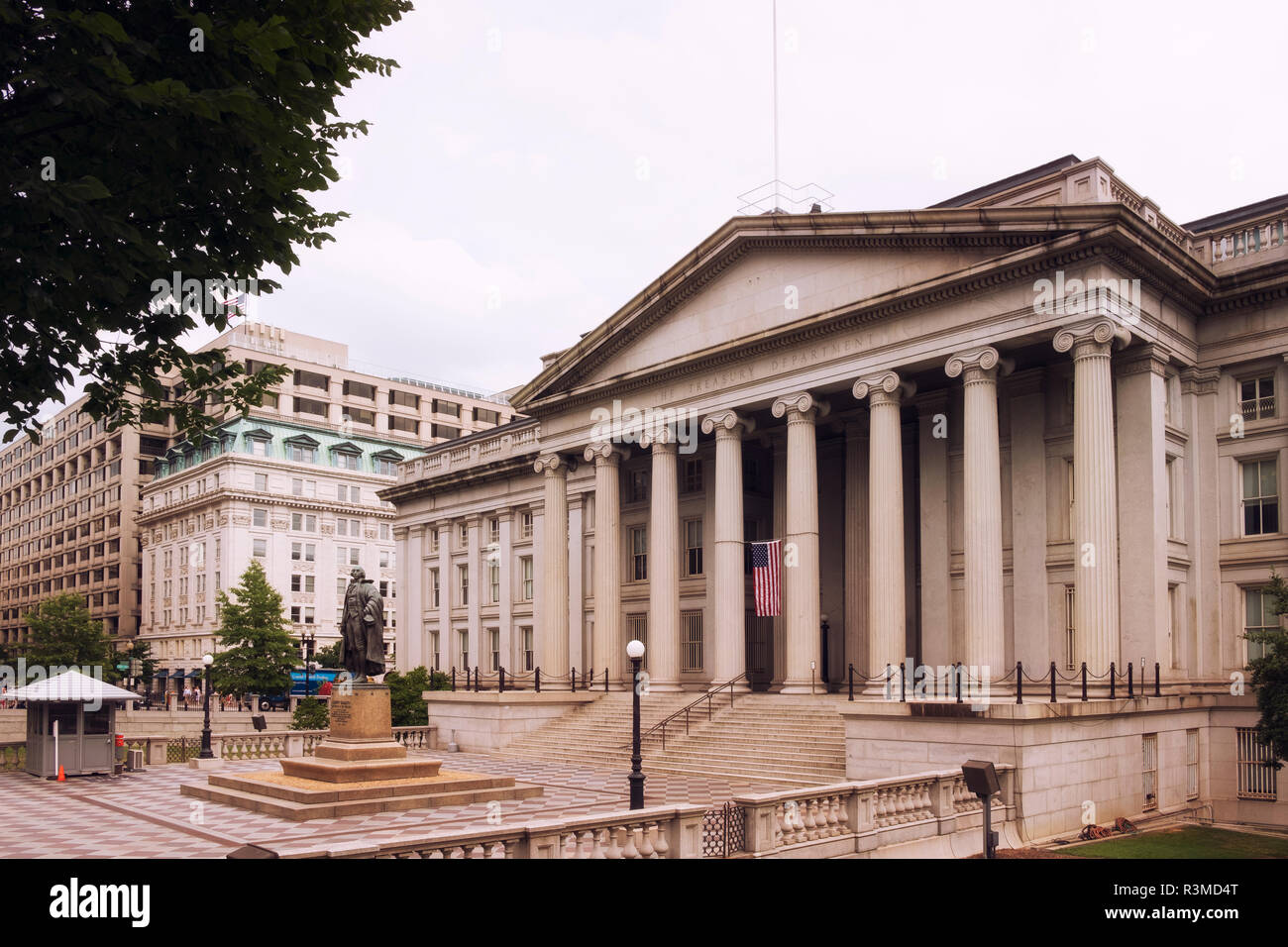 Washington, stile neoclassico edificio del dipartimento del tesoro. Stati Uniti d'America Foto Stock