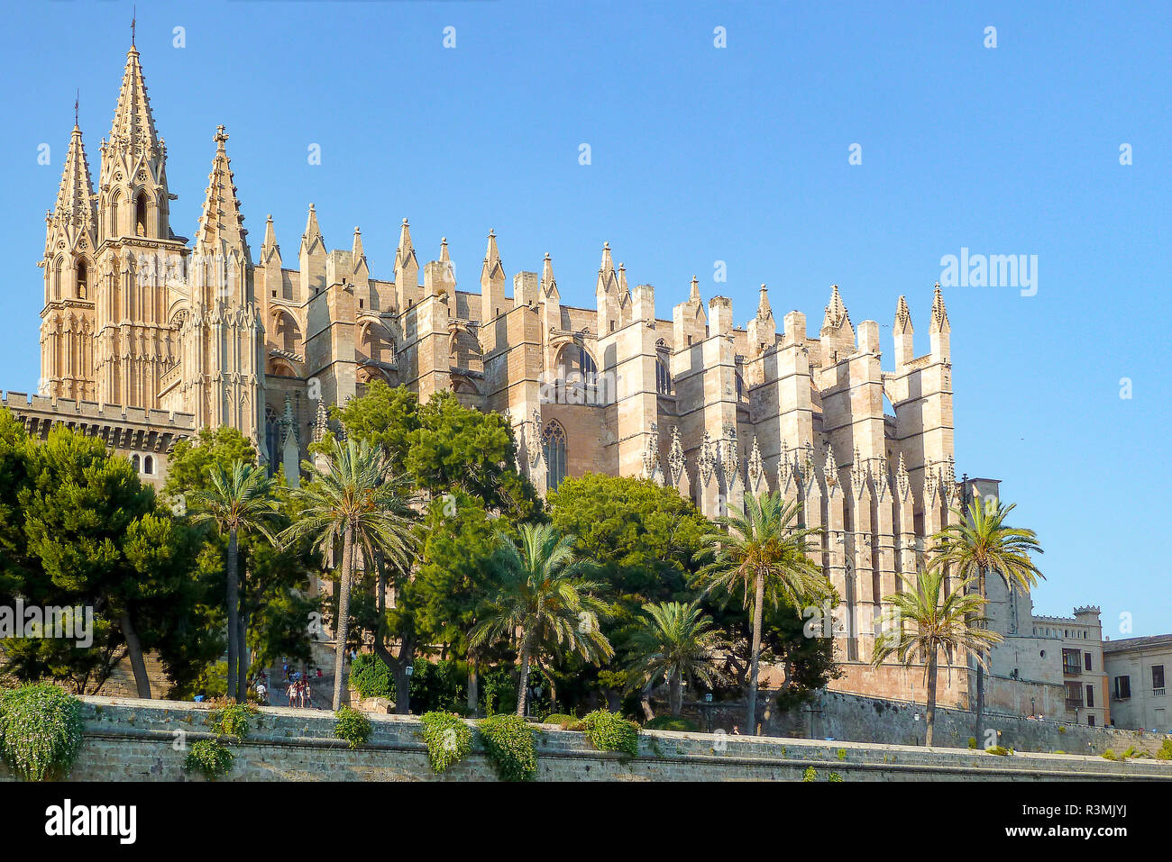 La Cattedrale di Santa Maria di Palma di Mallorca, Spagna Foto Stock