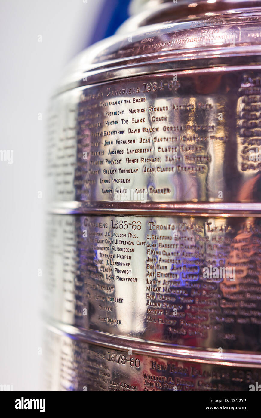 Canada Ontario, Toronto, Hockey Hall of Fame, la Stanley Cup camera, la Stanley Cup Foto Stock