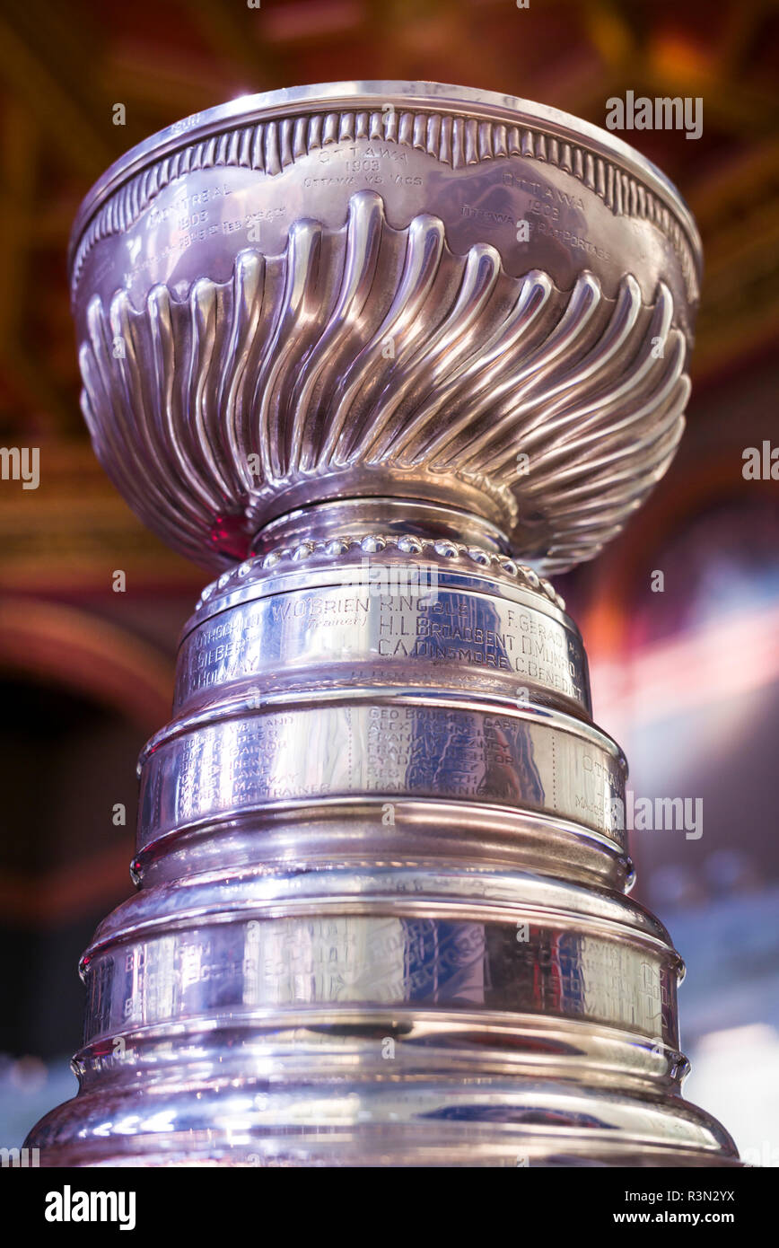 Canada Ontario, Toronto, Hockey Hall of Fame, la Stanley Cup camera, la Stanley Cup Foto Stock