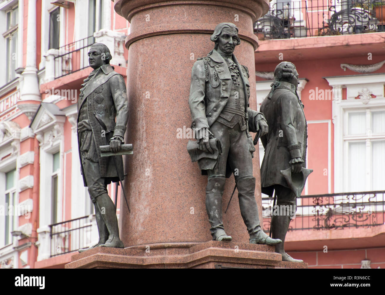 I fondatori della città statua, Odessa, Ucraina. Foto Stock