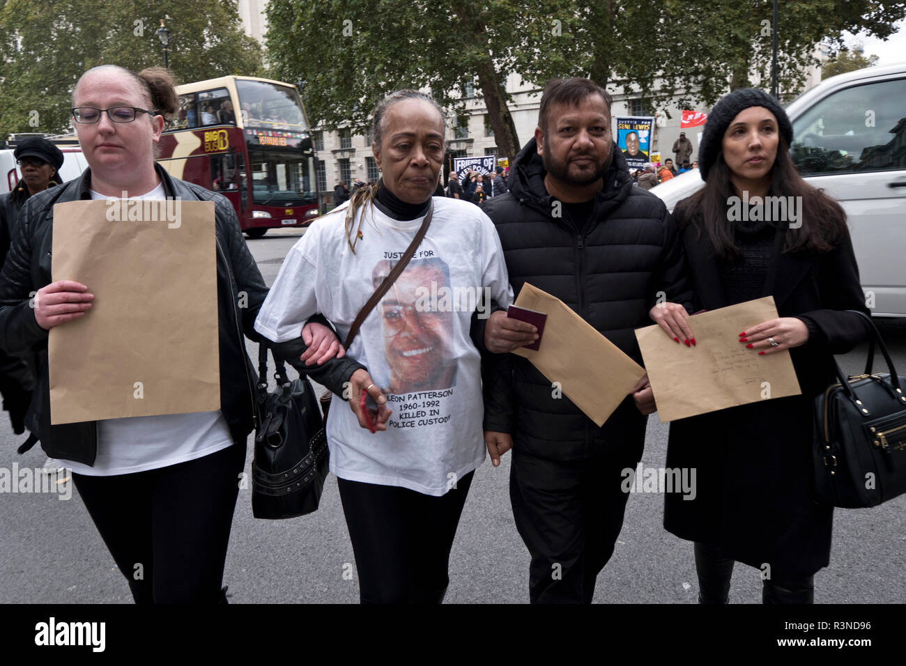 Ventesimo anniversario della processione annuale di "United familiari e amici in campagna". Il UFFC è una coalizione di persone uccise dalla polizia, nelle carceri, nei centri di detenzione per immigrati e detenzione e sicuro in ospedali psichiatrici. Foto Stock