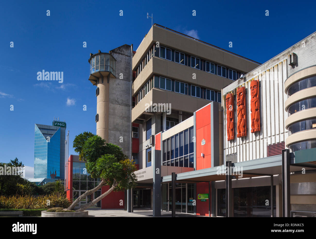 Nuova Zelanda, Isola del nord di Palmerston North. Municipio Foto Stock