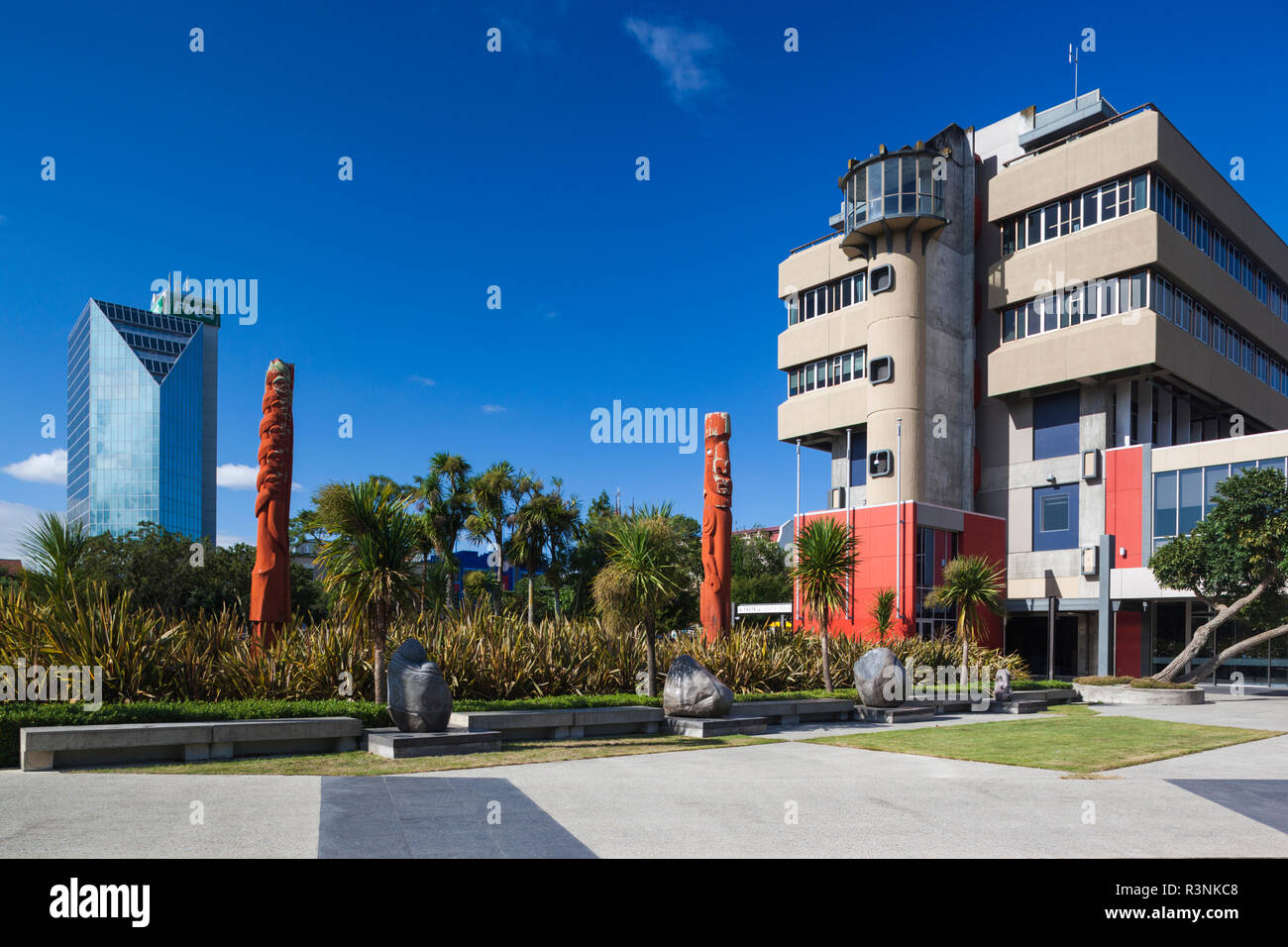 Nuova Zelanda, Isola del nord di Palmerston North. Municipio Foto Stock