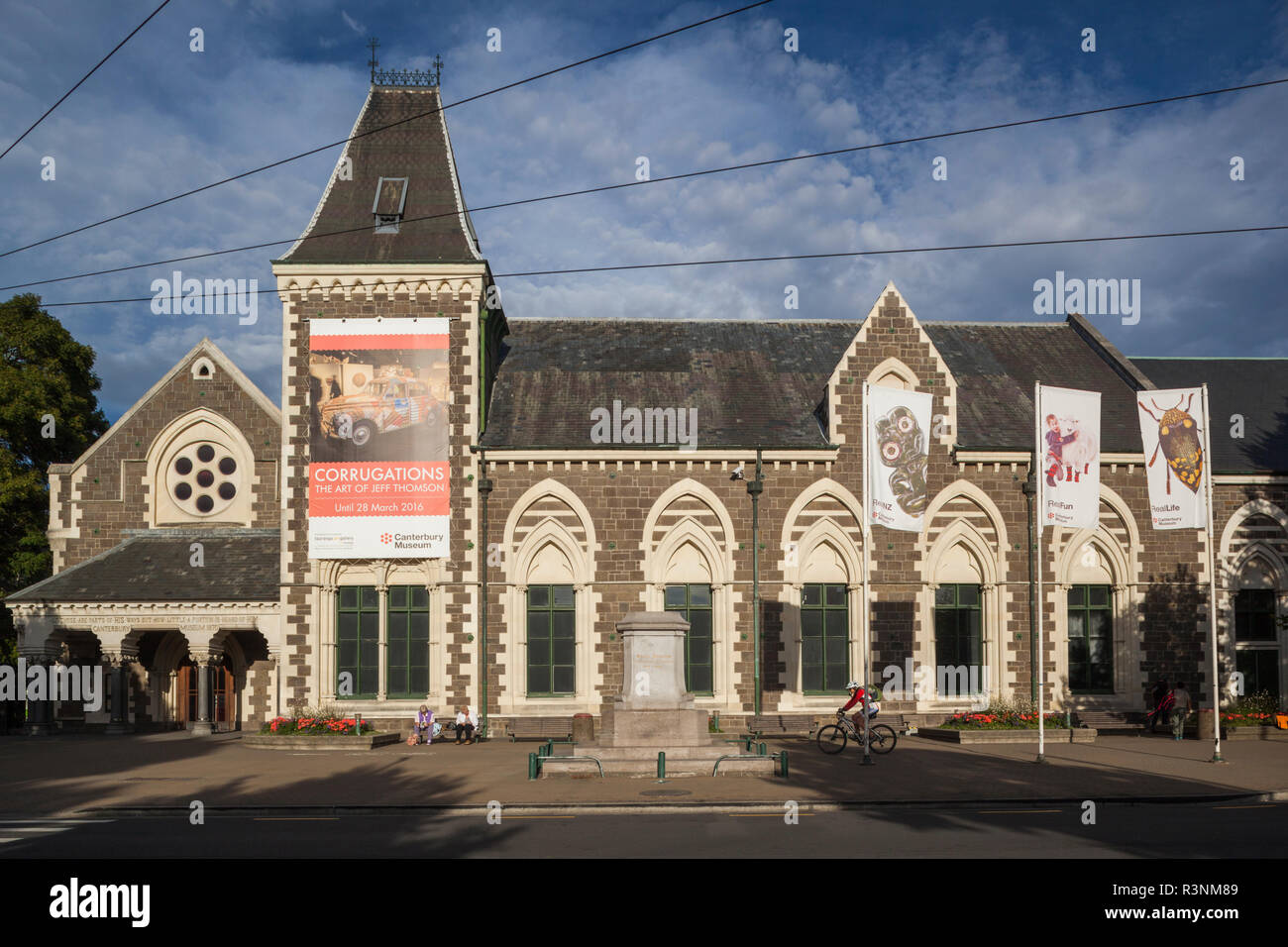 Nuova Zelanda, Isola del Sud, Christchurch, il Museo di Canterbury, esterna Foto Stock