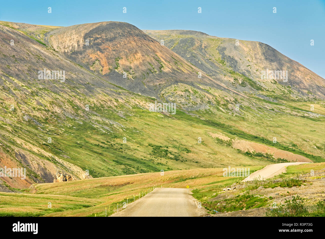 Canada, Northwest Territories. Paesaggio di Dempster Highway. Foto Stock