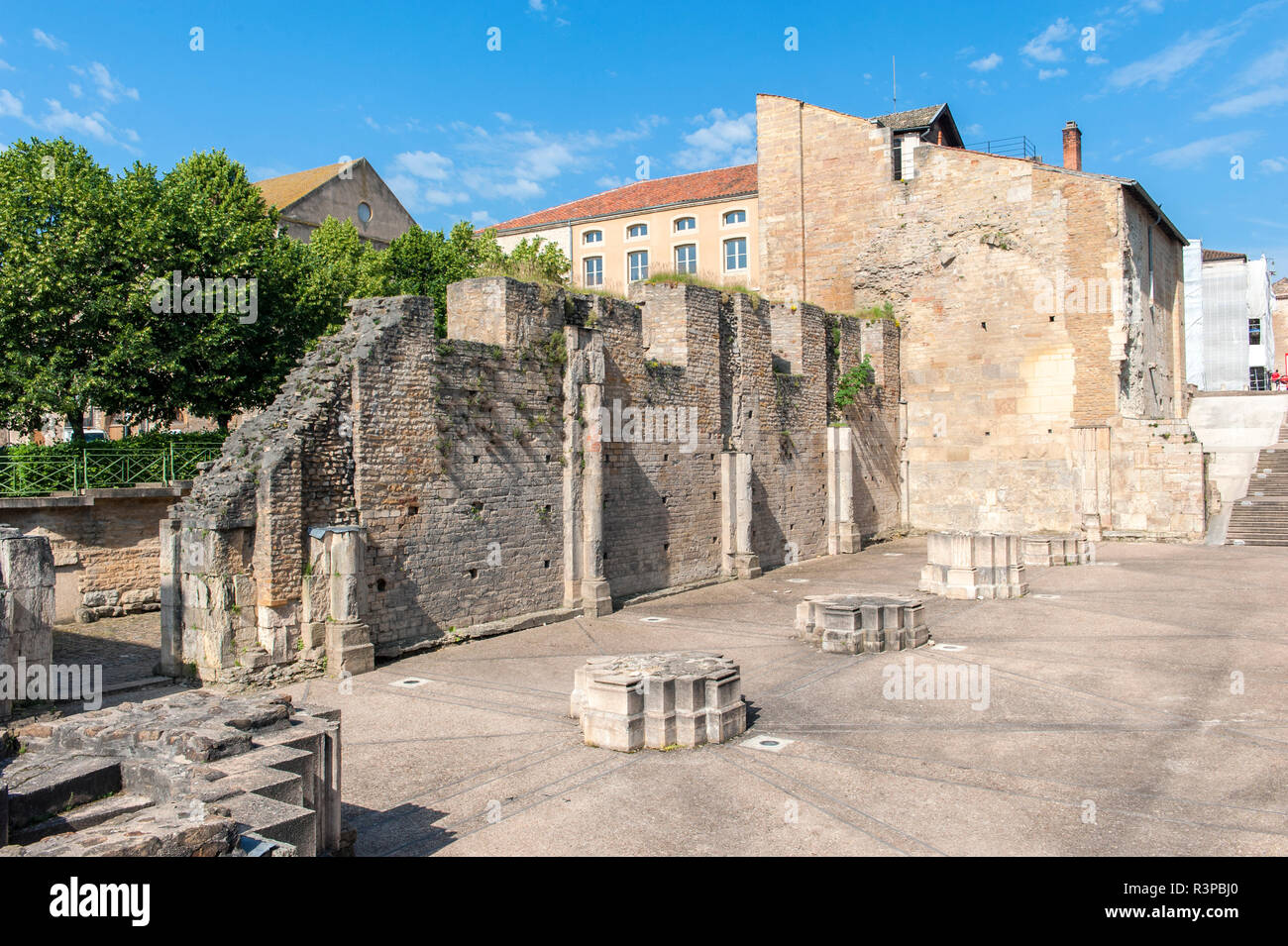 Abbazia di Cluny, rovine, Cluny, Maconnaise, Francia Foto Stock