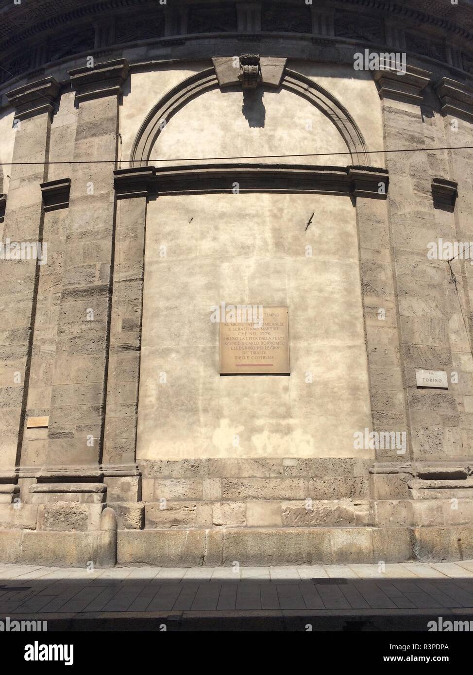 Chiesa di San Sebastiano in centro a Milano Foto Stock