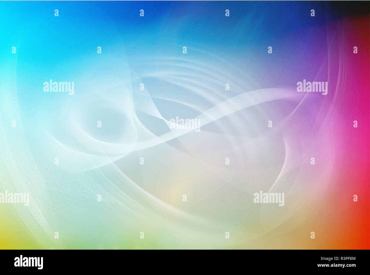 Il movimento delle linee di colore Foto Stock