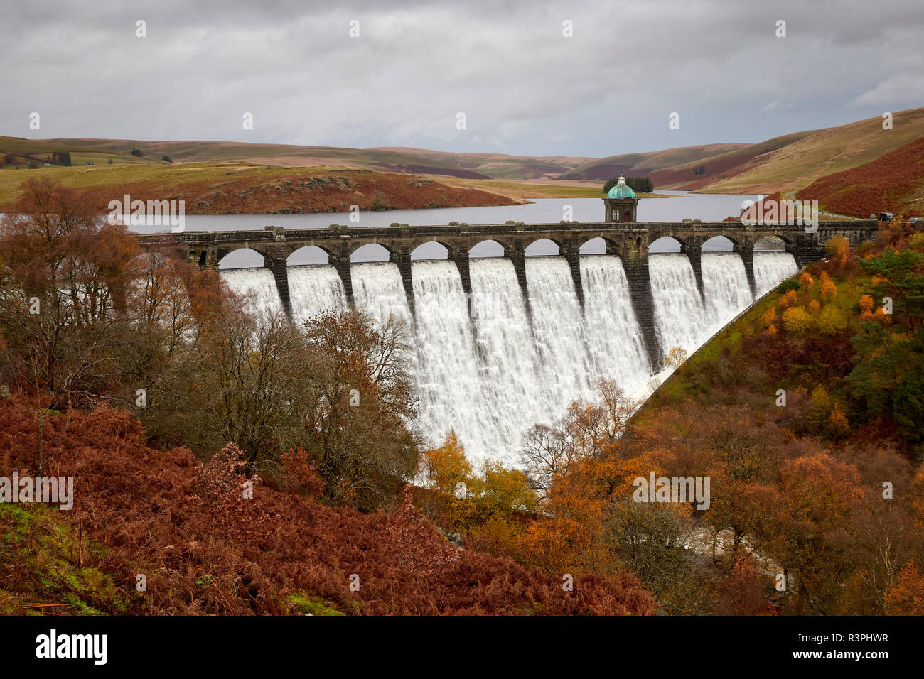 Craig Goch Dam Elan Valley Ryhayader Powys Wales UK Foto Stock