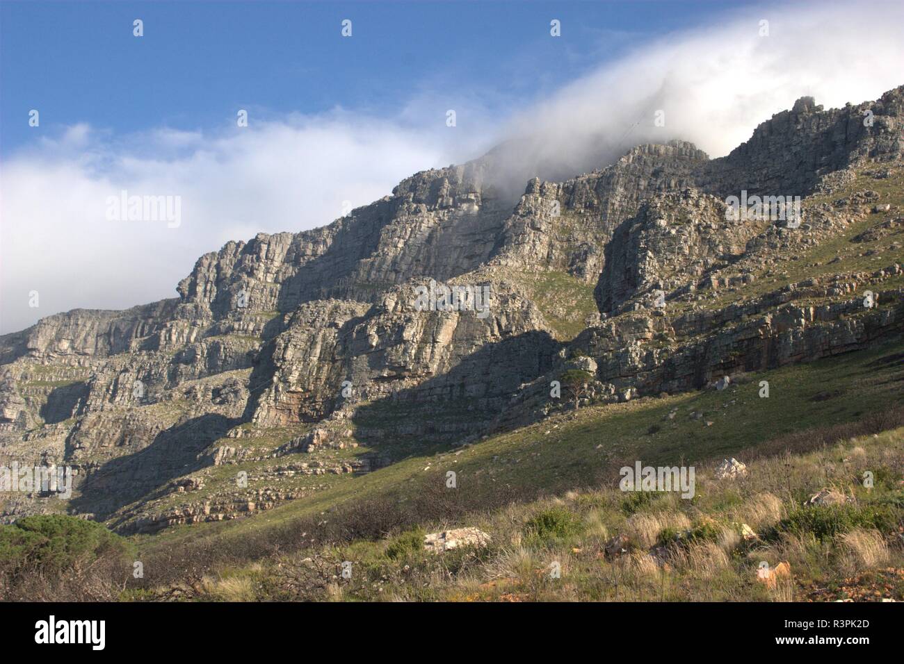 La Table Mountain e Cape Town, Sud Africa Foto Stock