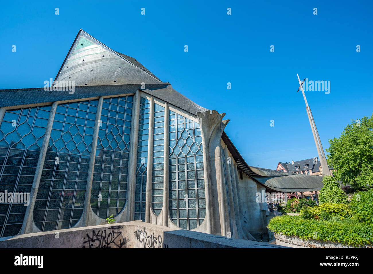 Chiesa di Santa Giovanna d'arco, Rouen, Normandia, Francia Foto Stock