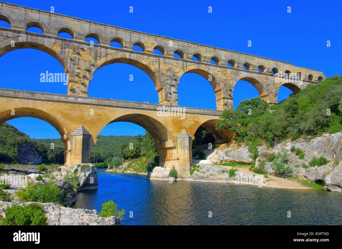 Pont du Gard 19 Foto Stock