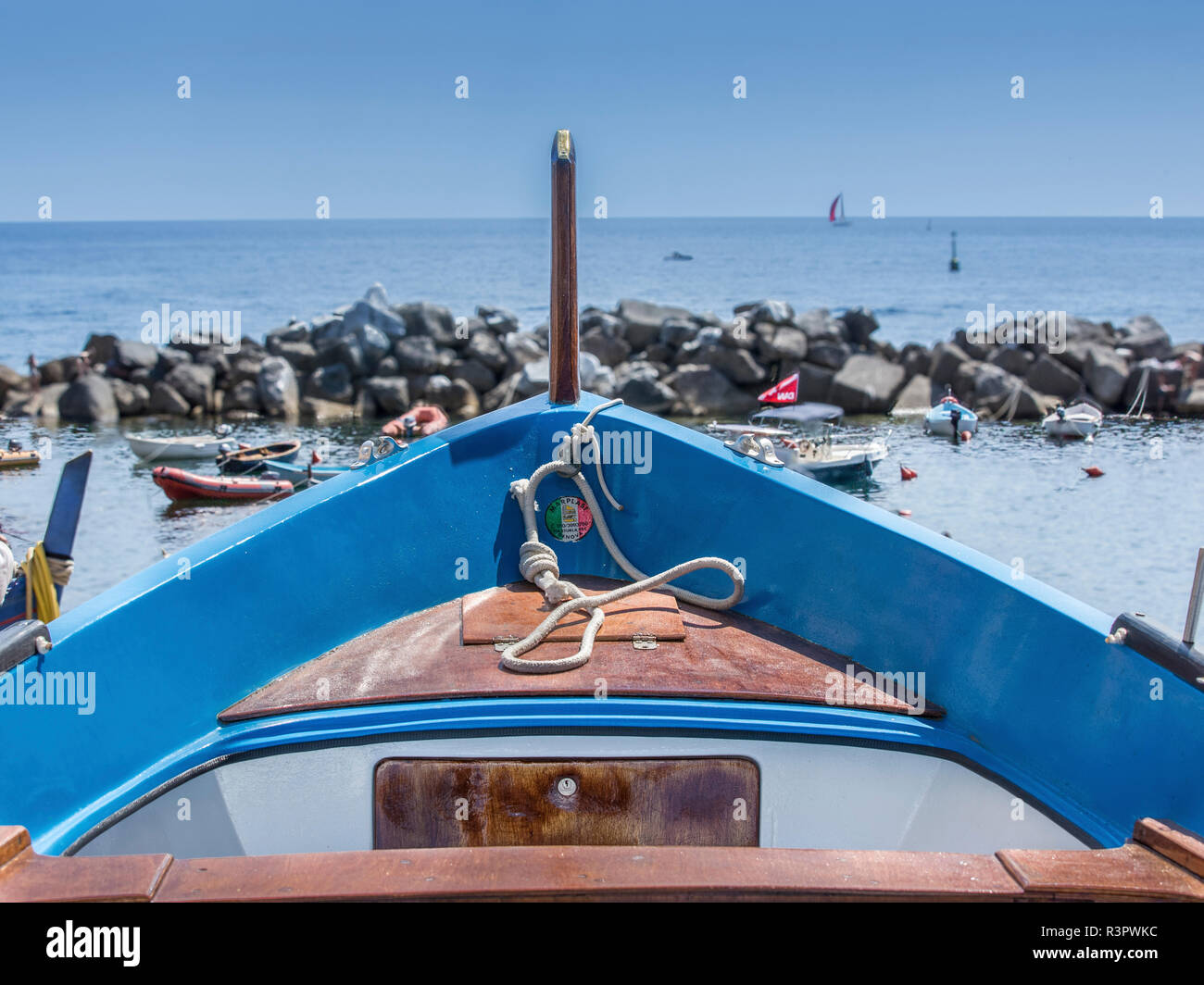 Italiano tradizionale barca da pesca Foto Stock