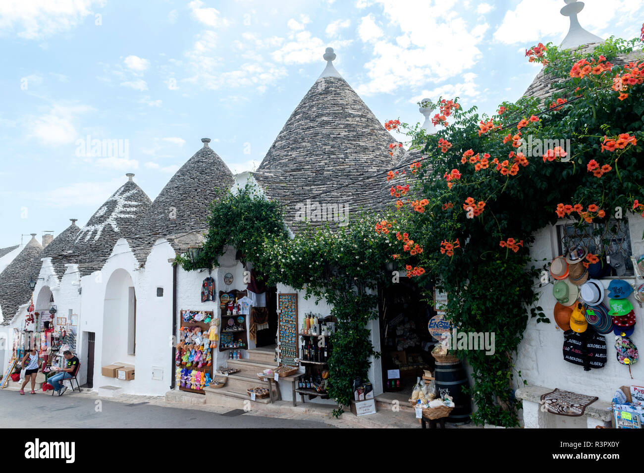 Trulli di Alberobello, Italia Foto Stock