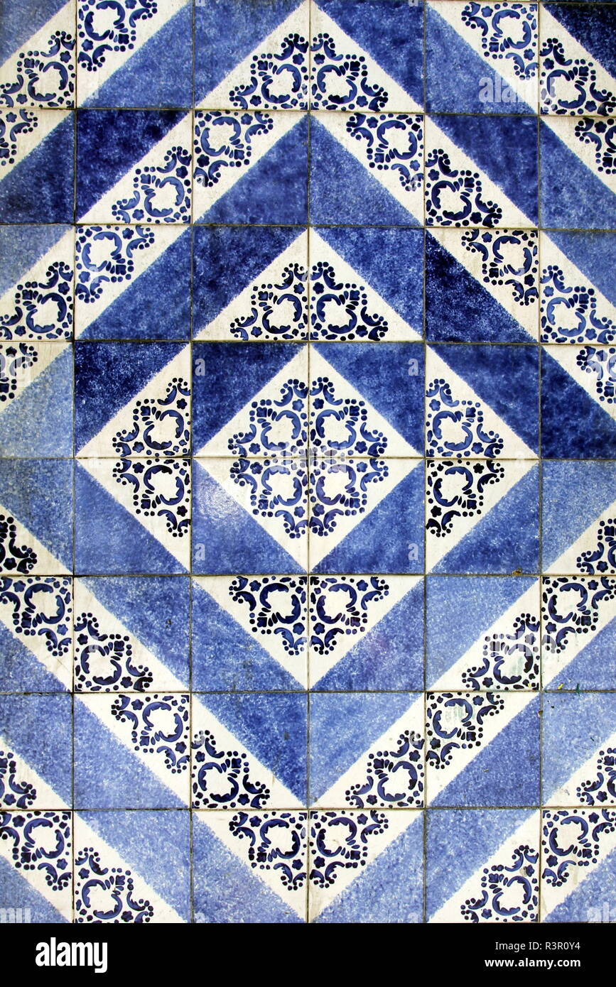 Azulejo (parete piastrelle) a porto, Portogallo Foto Stock