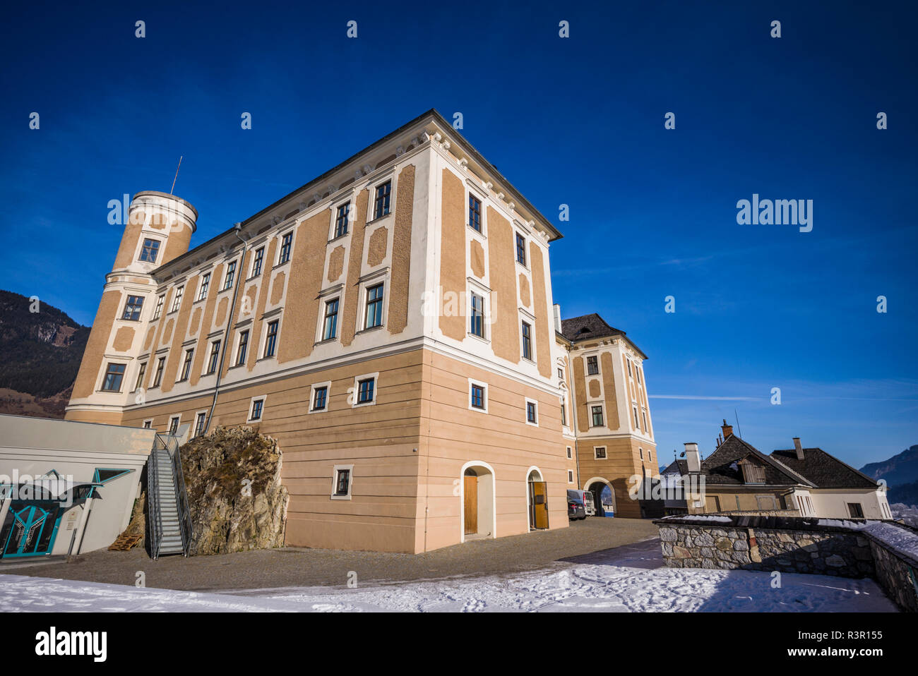 L'Austria, la Stiria, Trautenfels, Castello di Trautenfels Foto Stock