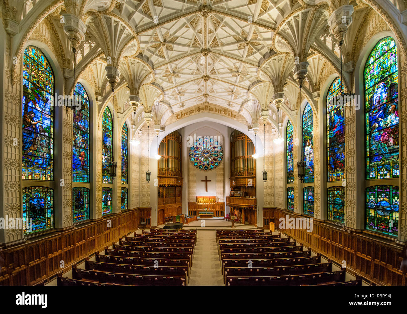 Smithfield Regno Chiesa di Cristo è la più antica chiesa organizzato nella città di Pittsburgh, Pennsylvania e risale al 1782. Foto Stock