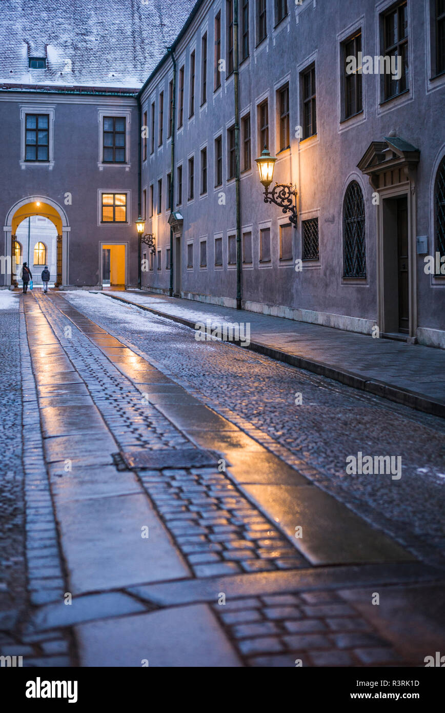 In Germania, in Baviera, Monaco di Baviera. Il Residenz, ex palazzo reale dei Wittelsbach monarchi, ingresso Foto Stock