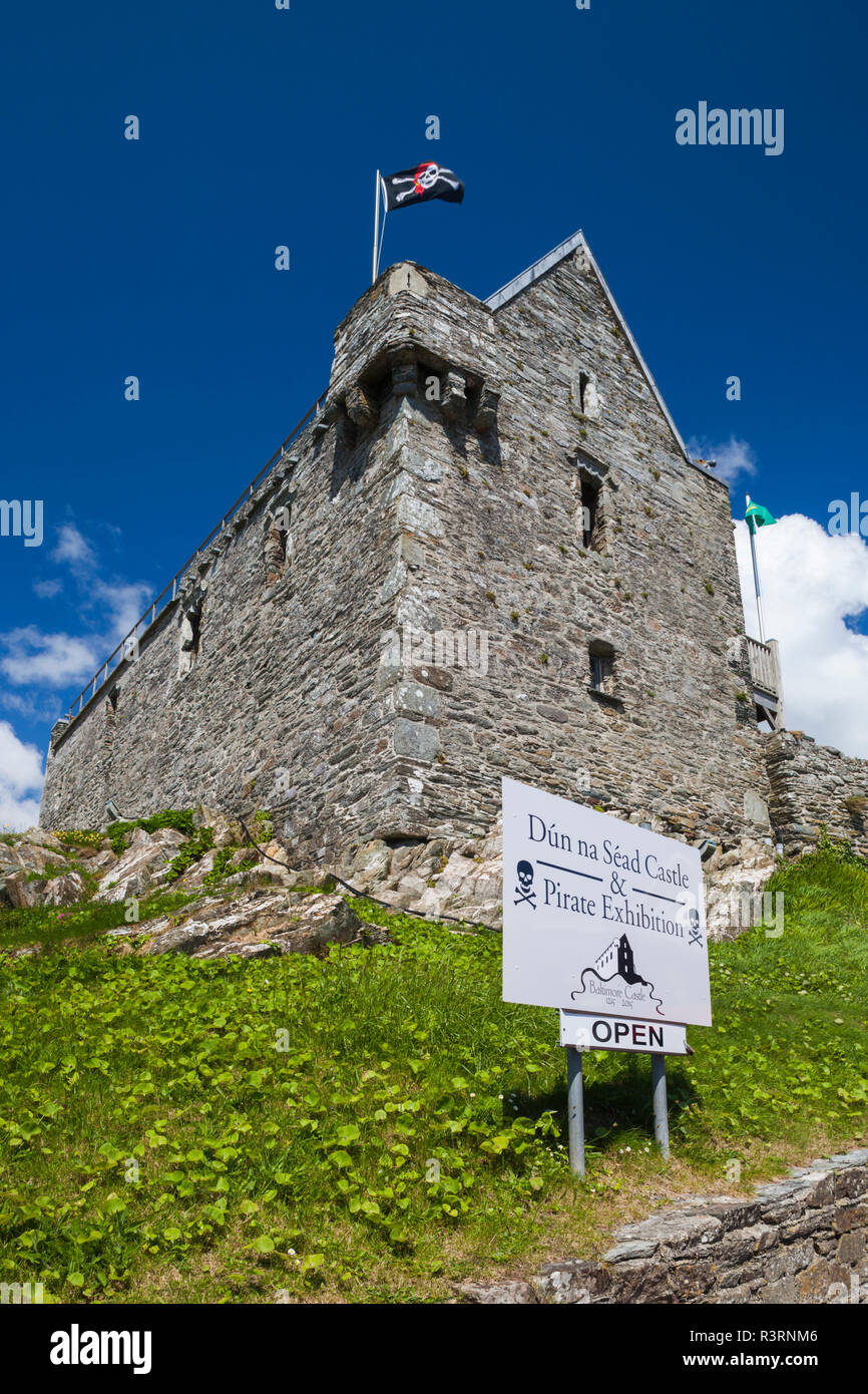 L'Irlanda, nella contea di Cork, Baltimore, Dun na Sead Castle Foto Stock