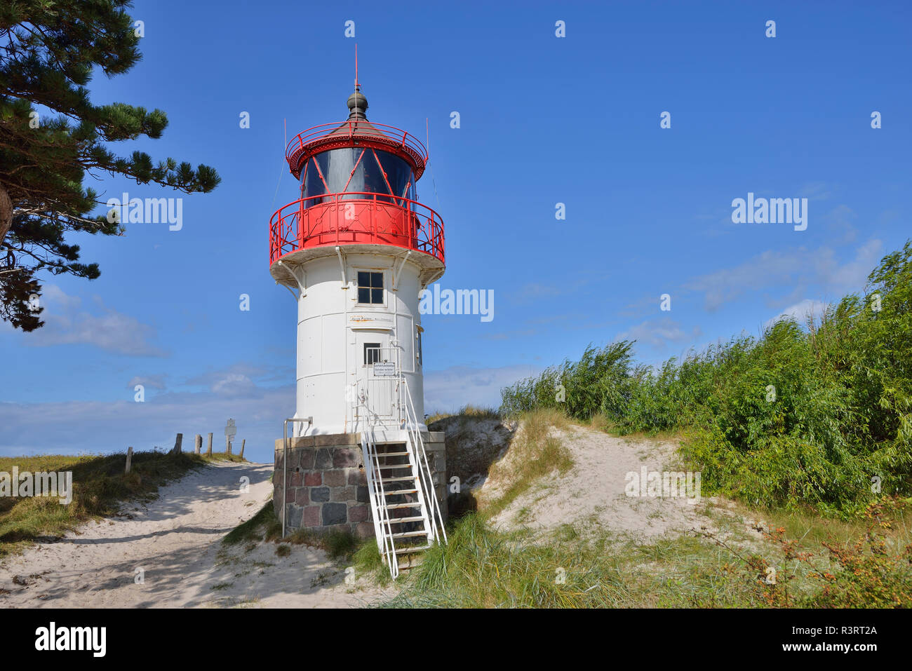 Germania, Hiddensee, faro Gellen Foto Stock