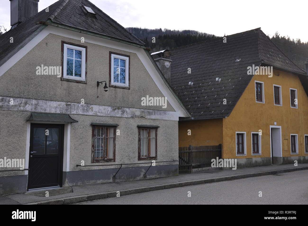 Vecchie case a schiera di Waidhofen an der Ybbs Foto Stock