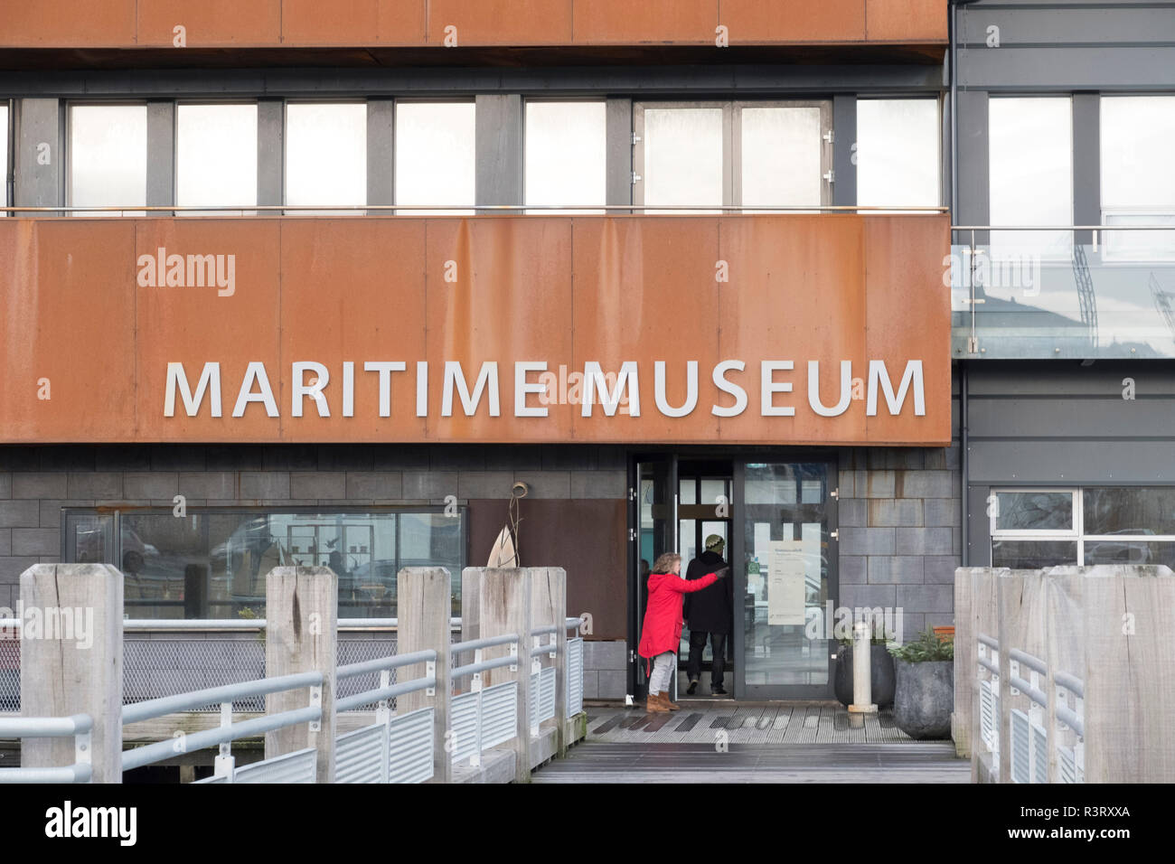 Ingresso al Museo Marittimo di Reykjavik Foto Stock