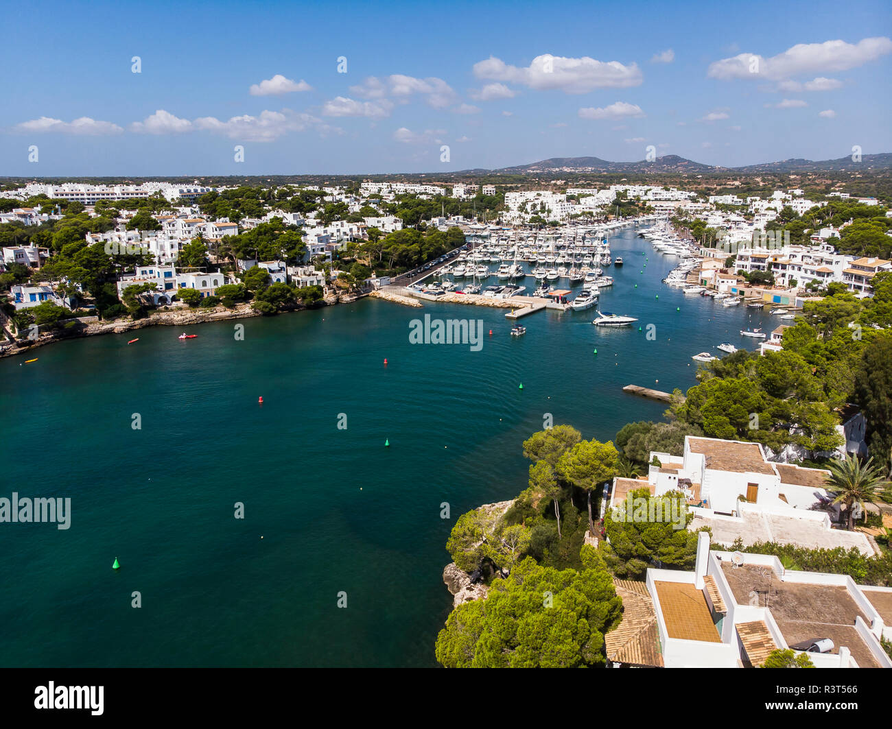 Isole Baleari Spagna, Mallorca, costa di Cala d'or e la baia di Cala Ferrera Foto Stock