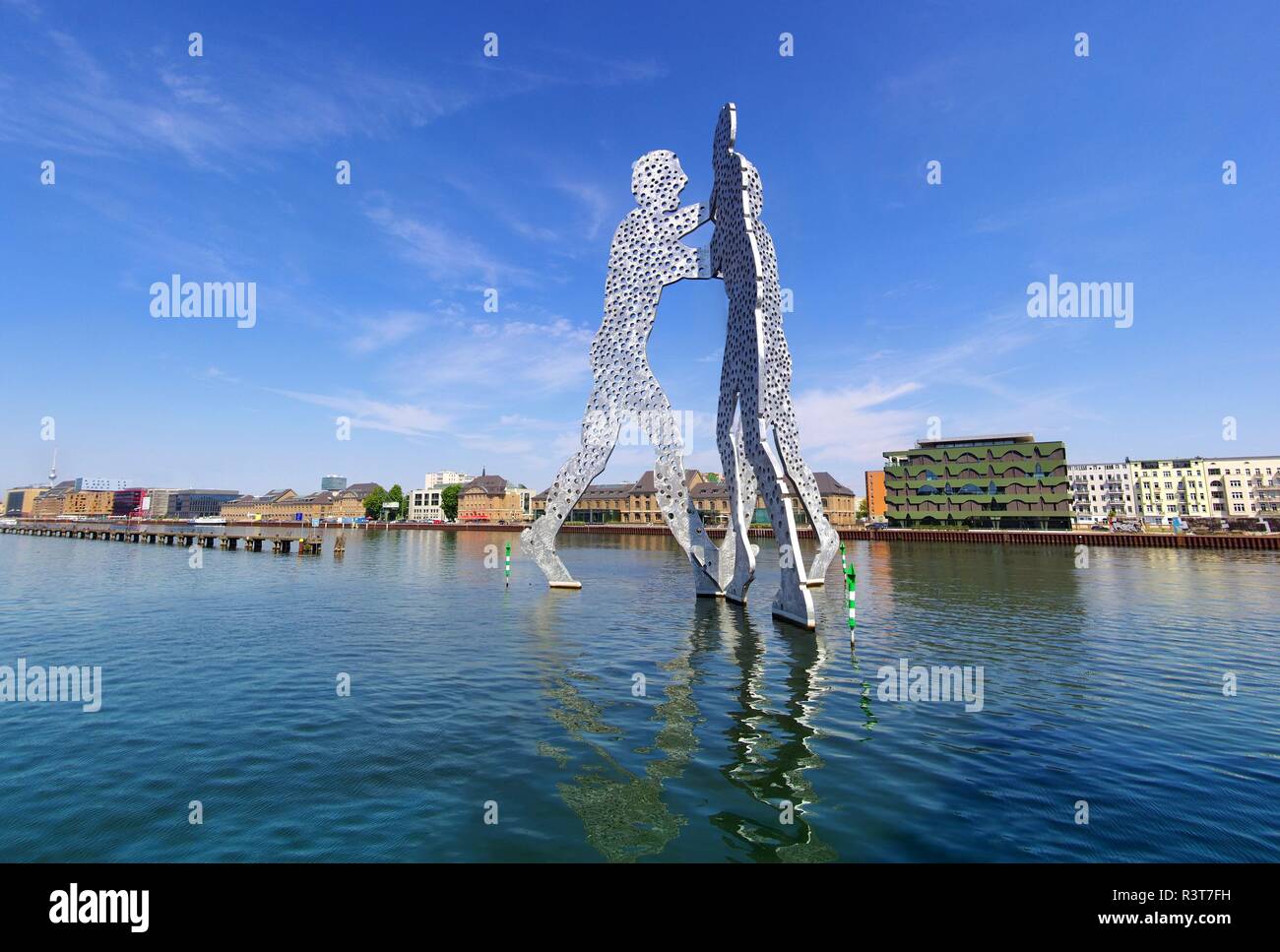 Molecola uomo Berlino in bianco e nero Foto Stock