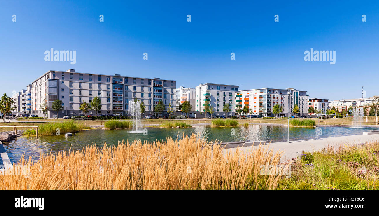 Germania, Karlsruhe, area di sviluppo City Park Foto Stock