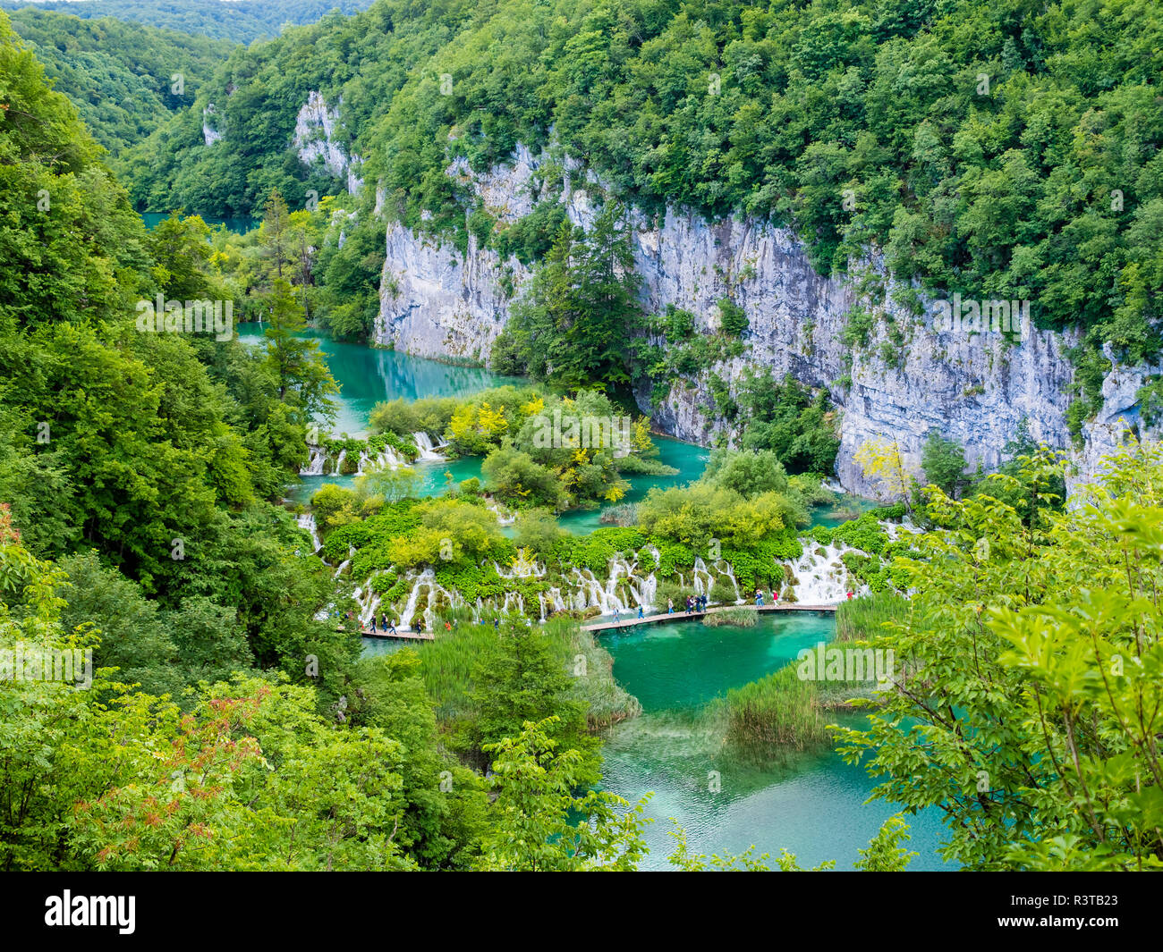 Europa, Kroatien, Lika-Senj Affitto, Osredak, Plitvica Selo, UNESCO-Weltnaturerbe, Nationalpark Plitvicer visto Foto Stock