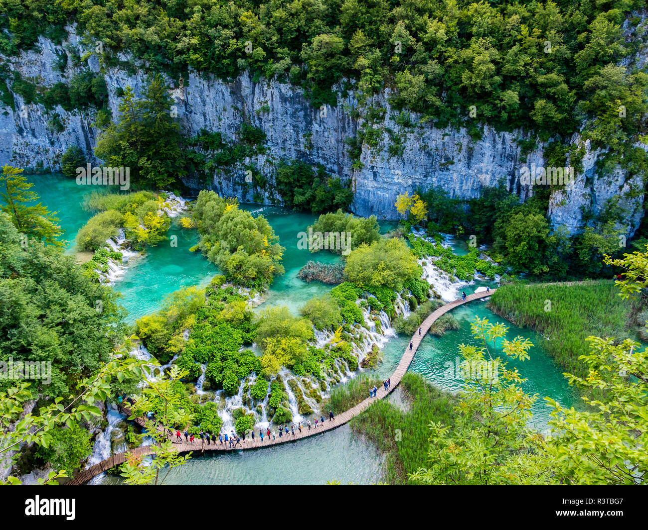 Europa, Kroatien, Lika-Senj Affitto, Osredak, Plitvica Selo, UNESCO-Weltnaturerbe, Nationalpark Plitvicer visto Foto Stock