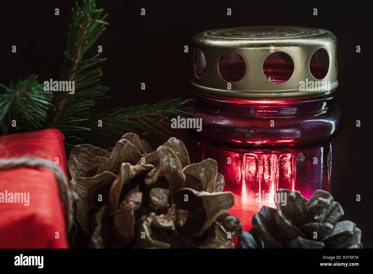 Natale e Anno Nuovo - una composizione di festa Foto Stock