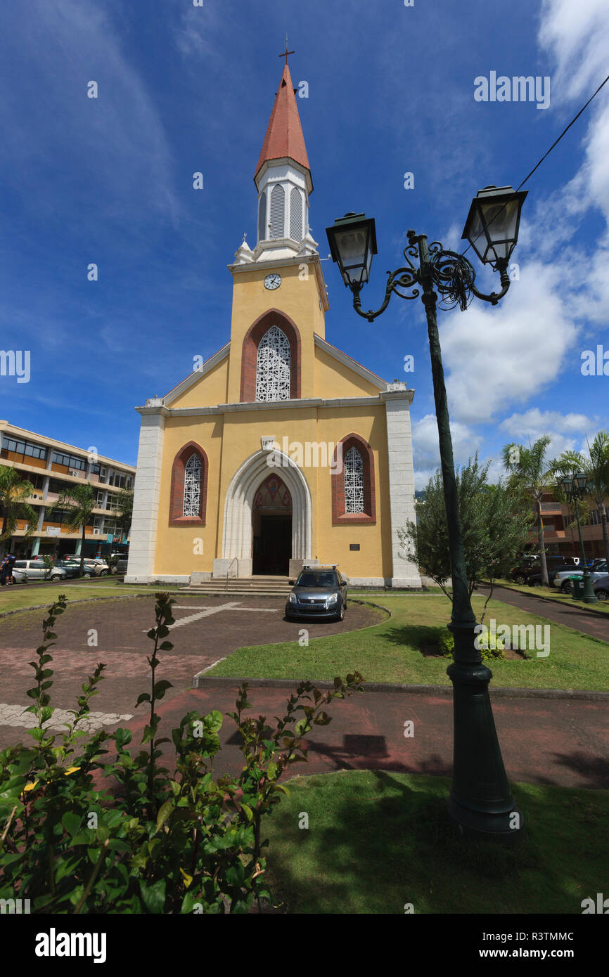 Chiesa. Tahiti, Polinesia francese. Foto Stock